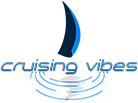 boat with waves presenting company logo