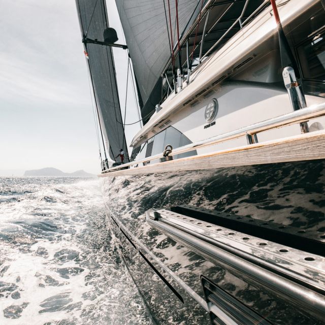 boat sailing in sea